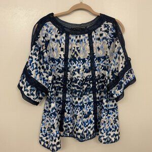 Zac & Rachel Cold Shoulder Short Sleeve Top